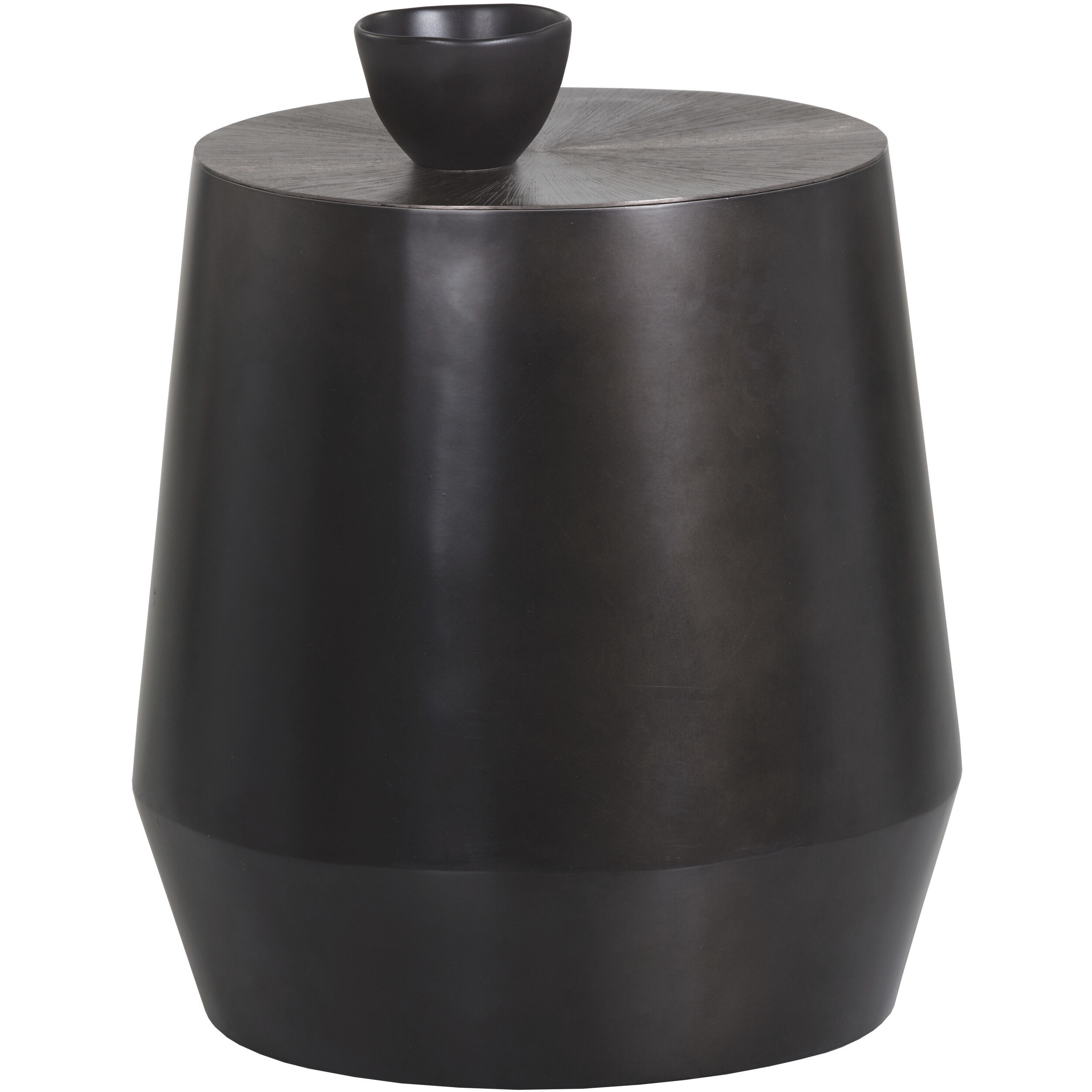 Creed 18.5 X 17.5 inch Gunmetal End Table